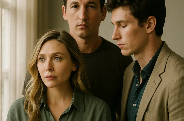 Elizabeth Olsen, Miles Teller et Callum Turner